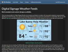 Tablet Screenshot of ds-weather.com